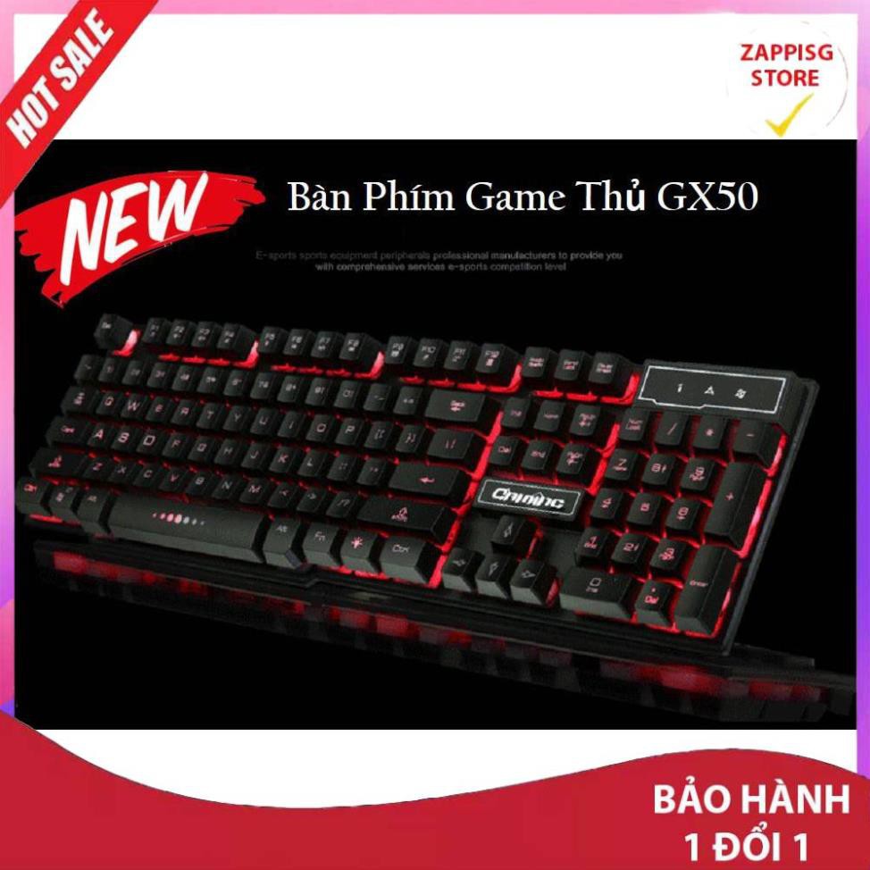 ✔️ bàn phím giả cơ,Bàn phím GX50 LED 3 màu  - Bảo hành 1 đổi 1