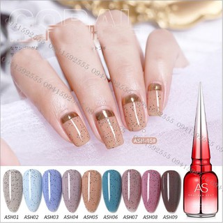 Set sơn gel as màu mới ash 9 chai đỏ nhọn 15ml siêu hot