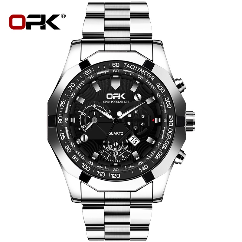 Đồng hồ OLEVS OPK 8127 dạ quang dây inox thiết kế hợp thời trang cho nam thumbnail