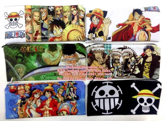 Ví bút bóp viết anime one piece mẫu ngẫu nhiên