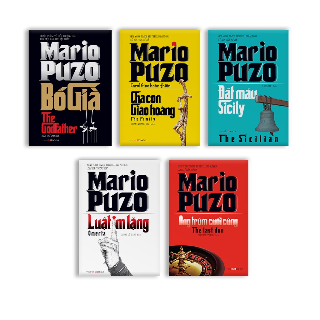 Sách - Tuyển Tập Mario Puzo (Trọn Bộ 5 Quyển)