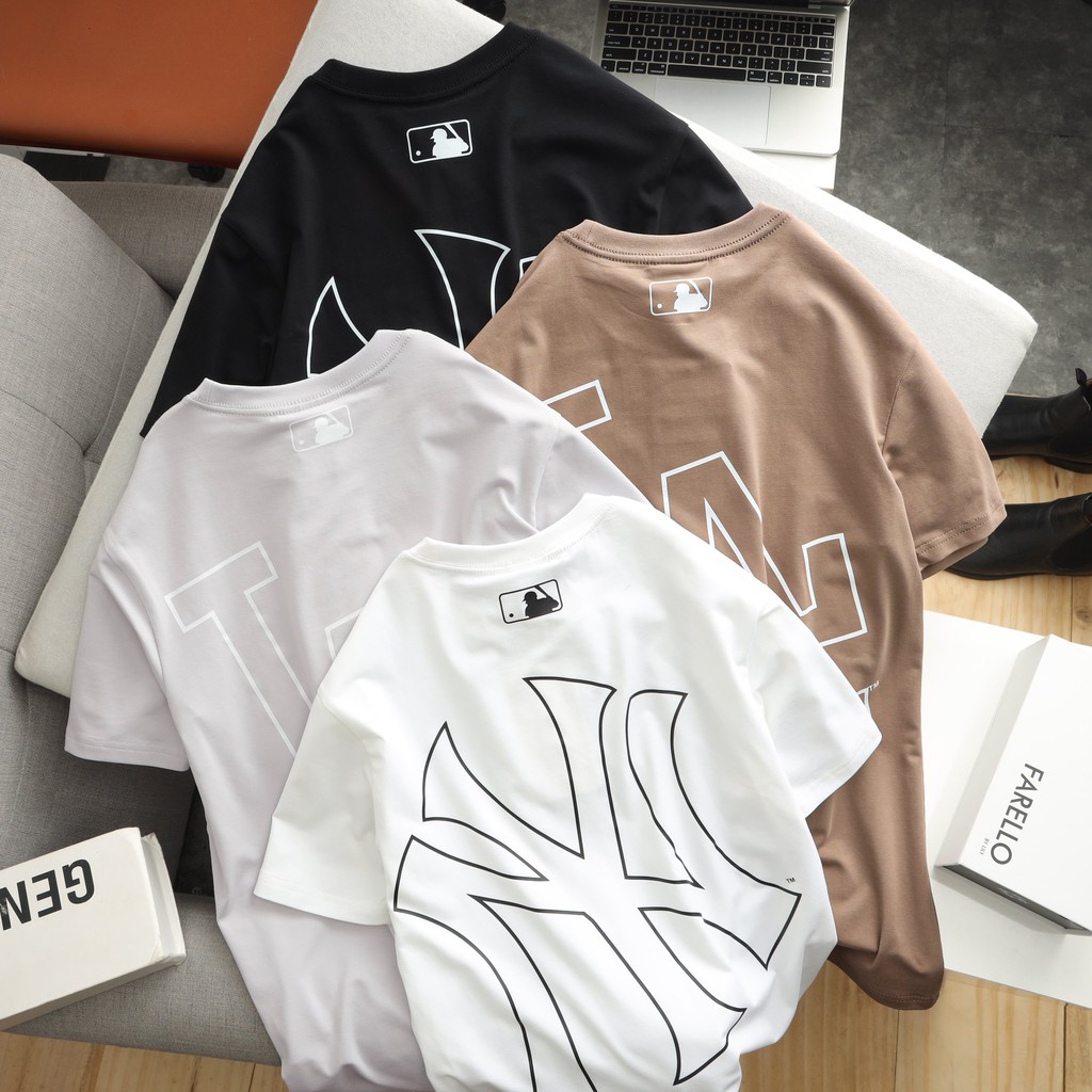 Áo thun thời trang unisex chất liệu cotton cao cấp, họa tiết logo cá tính