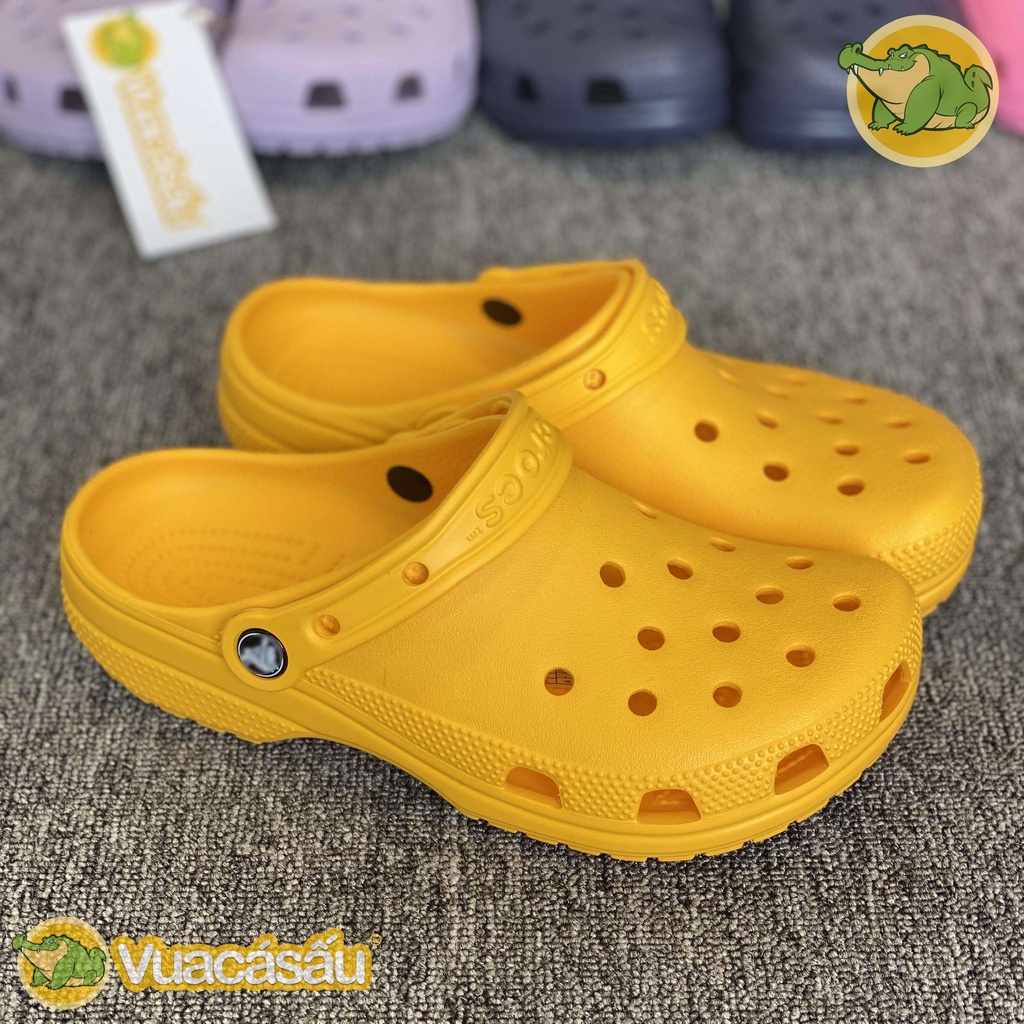 Dép CROCS CLASSIC CLOG Nam Nữ, Siêu Mềm Nhẹ và Êm Ái, chống trơn trượt, đi mưa - Vua Cá Sấu