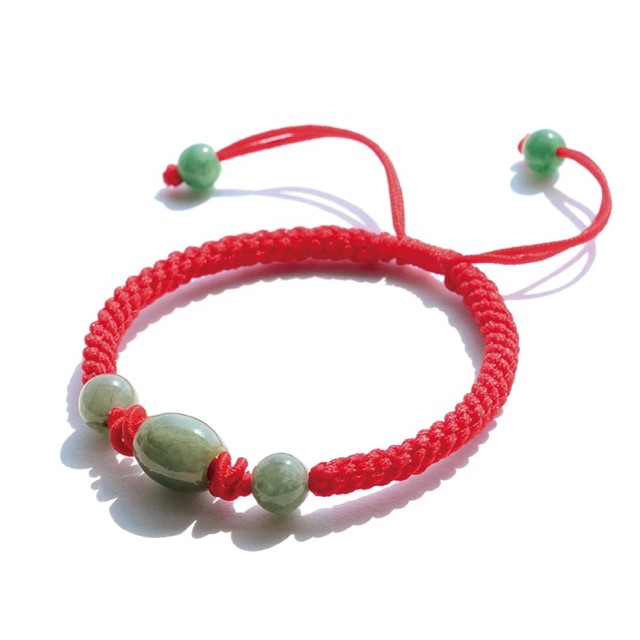 Vòng Tay Chỉ Đỏ Mix Charm Trụ