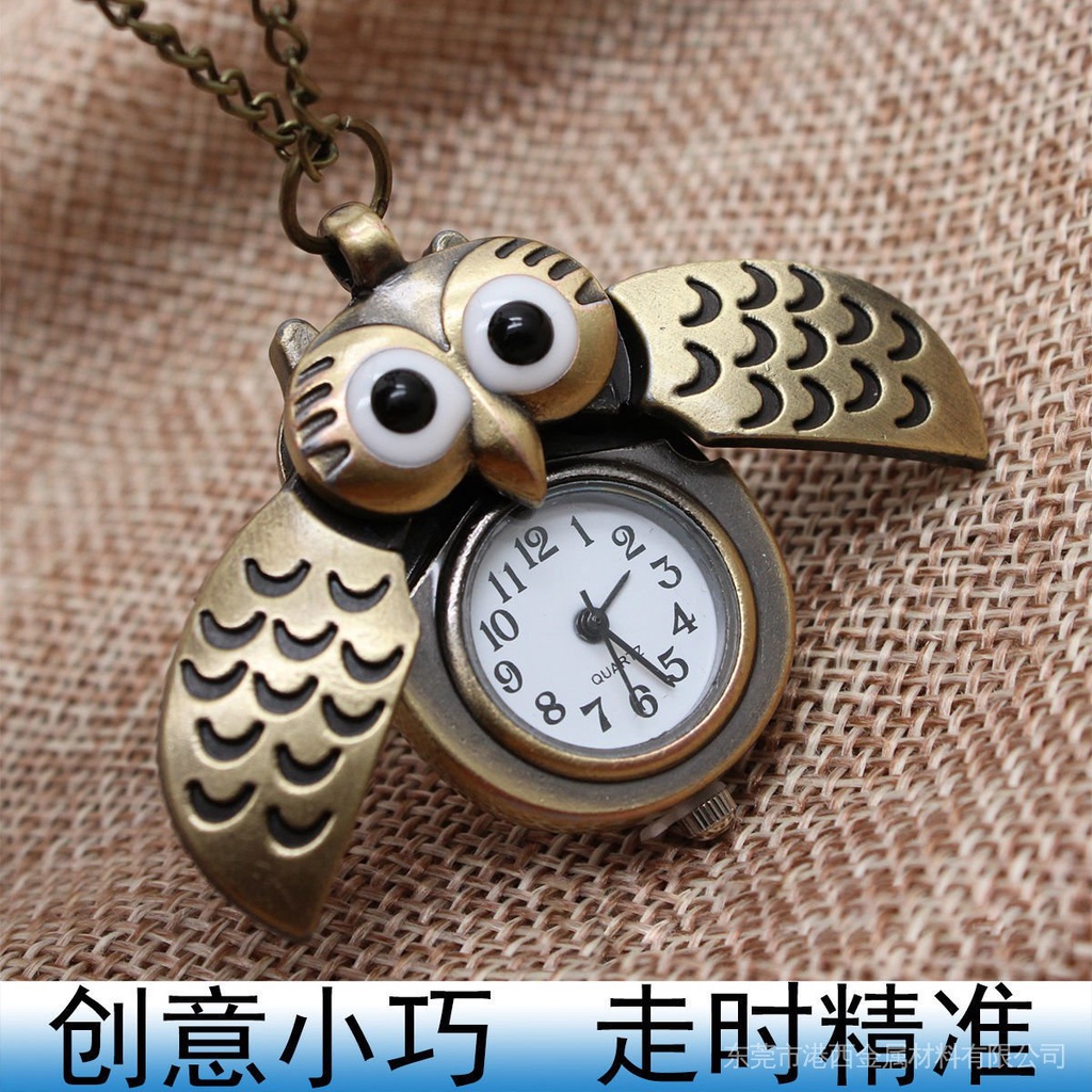 Đồng Hồ Bỏ Túi Chống Thấm Nước Hình Cú Mèo Dễ Thương Sáng Tạo Cho Nam Và Nữ