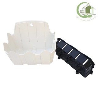 Chậu nhựa hàng rào treo tường, chậu trồng cây, rau tiện lợi