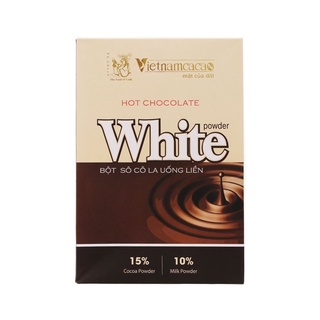 Bột socola uống liền Vietnamcacao Hot Chocolate White hộp 300g