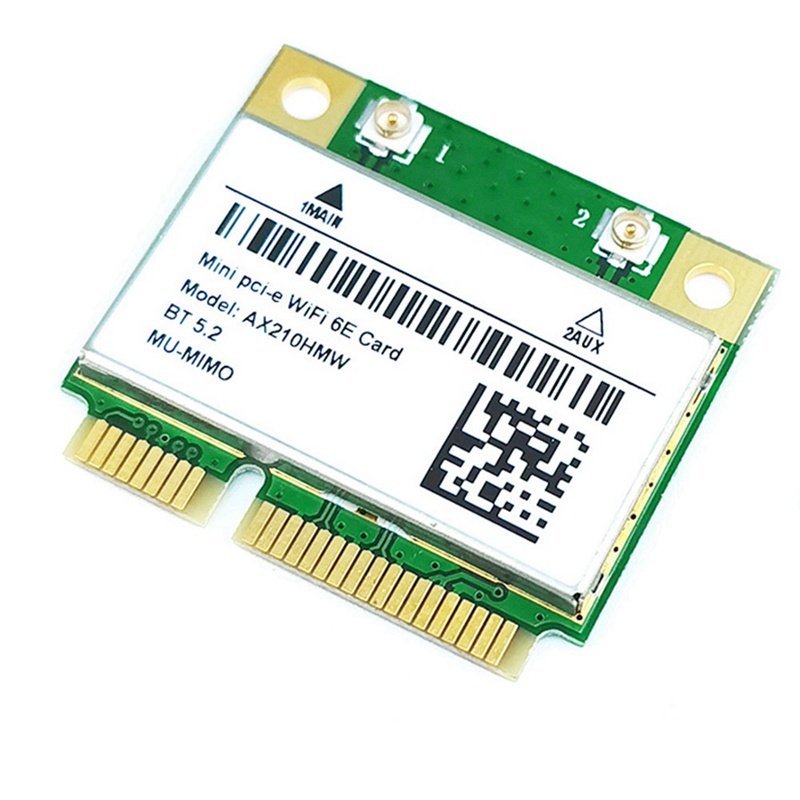Card Wifi 6E AX210HMW PCI-E AX210 802.11Ax / Ac 2.4G / 5G BT5.2 Cho Máy Tính