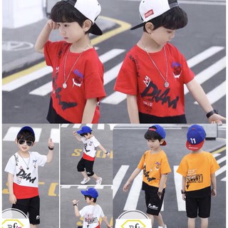Bộ thun cho bé trai gồm 3 màu .Size từ 10-16 ( 25-45kg)