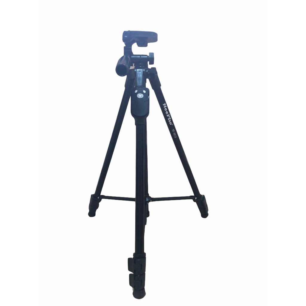 Tripod chân máy ảnh NeePho NP-8810, khung nhôm cao cấp, cao 1.5m chịu tải 3kg, có túi đeo. Kèm kẹp điện thoại + Remote