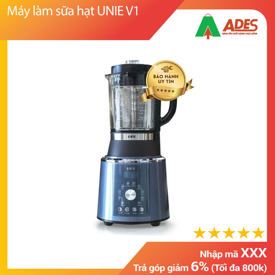 Máy làm sữa hạt UNIE V1- Hàng chính hãng - Bảo hành 24 tháng - Tặng Voucher 200k