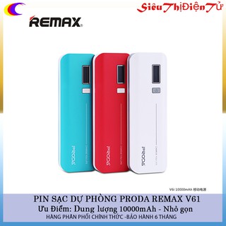 Pin sạc dự phòng Remax Proda V6i JANE 10000mAh
