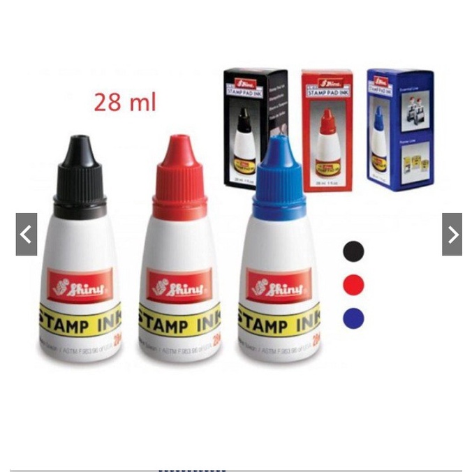 Mực dấu Shiny 28ml ( S61 S62 S63 ) ( Mực Shiny, Mực đổ con dấu ) [ Chính Hãng ]