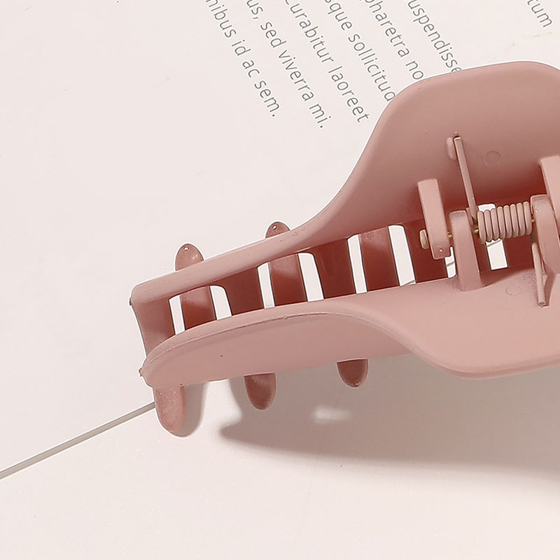 Kẹp Tóc Cỡ Lớn Bằng Acrylic Màu Trơn Phong Cách Hàn Quốc