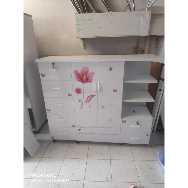 Tủ Nhựa Đài Loan 2 Cánh 7 Ngăn 3 Kệ Trưng 023 | BigBuy360 - bigbuy360.vn