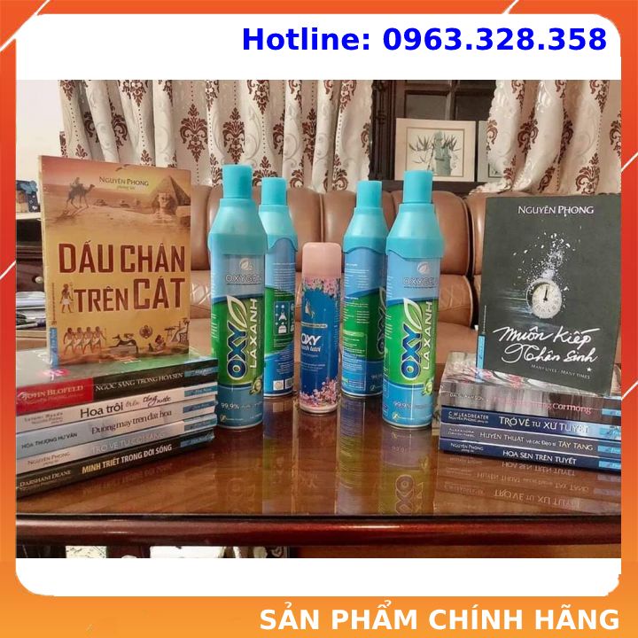 Bình Oxy Lá Xanh, Bình thở oxy cá nhân Mini Cầm Tay Hỗ Trợ Hô Hấp - tbyt Ngân Hà