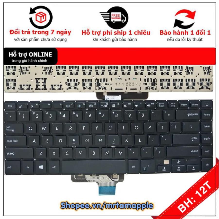 BH12TH] (KEYBOARD) BÀN PHÍM LAPTOP ASUS S510 dùng cho VivoBook S15 A510 A510U S510U S510UA S510UR S510UN S510UQ X510UA