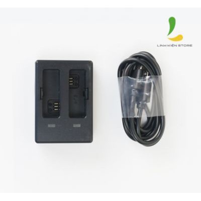 Dock sạc đôi SJCAM SJ10 Pro - Sạc nhanh chóng 2 pin cùng lúc, Tự động ngắt điện khi pin được nạp đầy