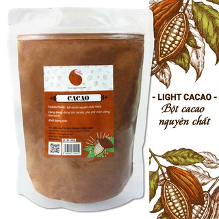 Bột cacao nguyên chất không đường 200g - Light Cacao