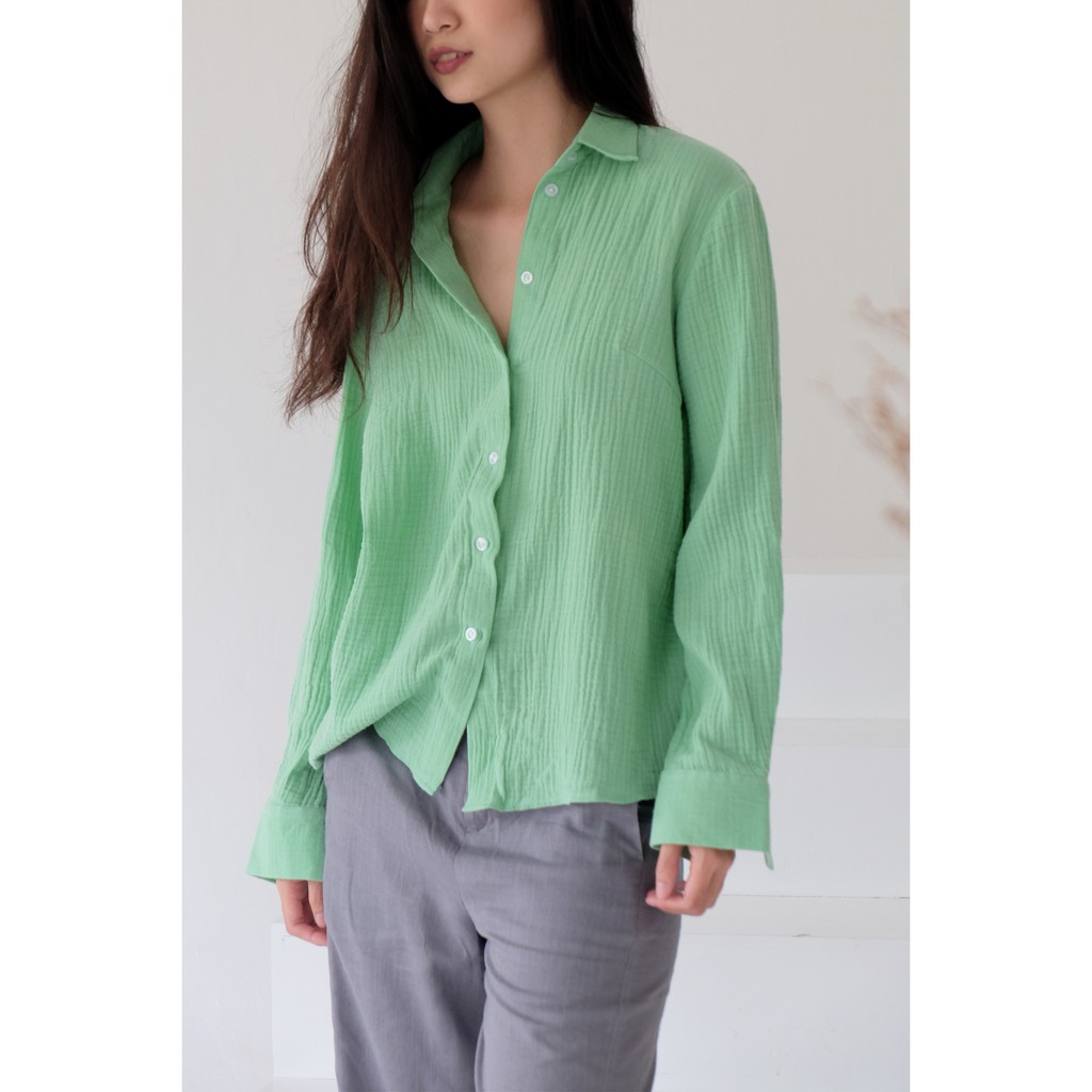 Áo sơ mi nữ dài tay basic công sở BASIC SHIRT, áo sơ mi nữ đẹp