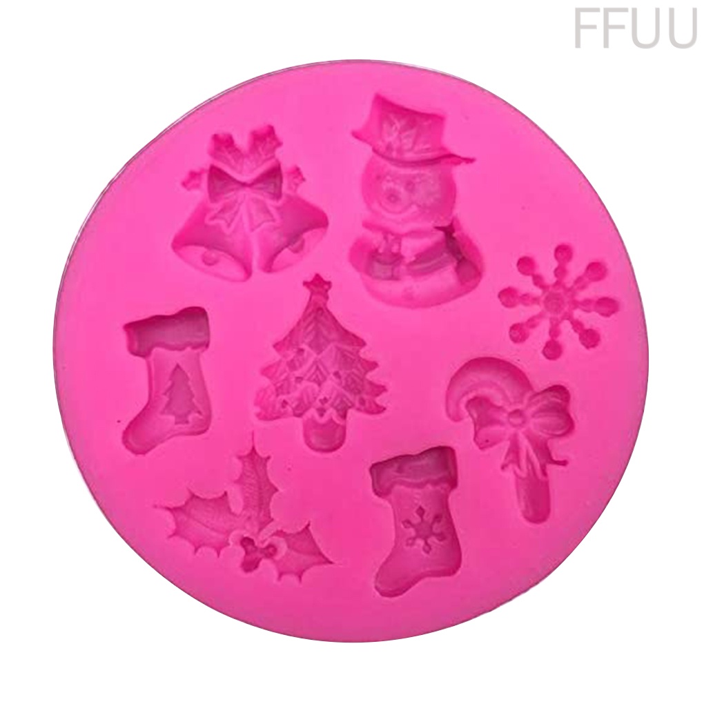 Khuôn silicone làm bánh chủ đề giáng sinh FF86