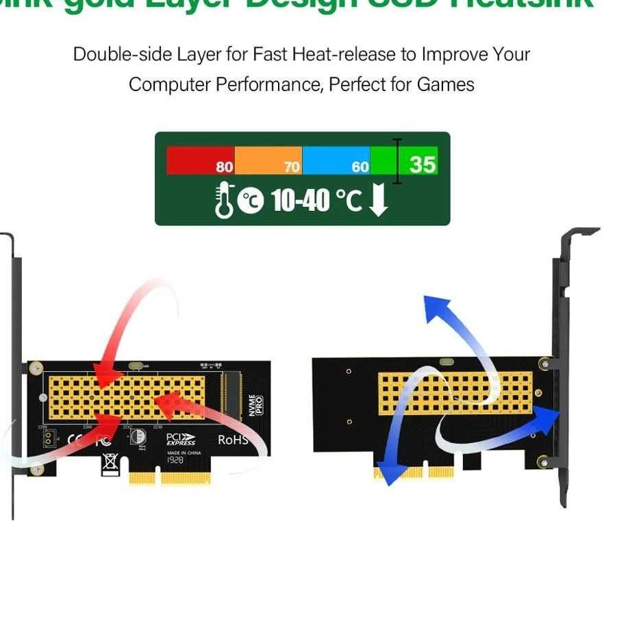 ❈➩ Card Mở Rộng Ampcom M.2 NVME SSD Sang PCI-E 4.0 X4 - SK4 | BigBuy360 - bigbuy360.vn