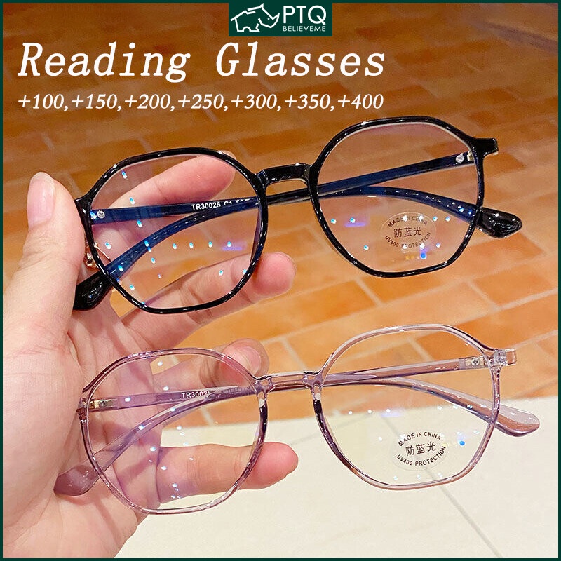 Kính Đọc Sách Thời Trang Cho Phụ Nữ Presbyopia Kèm 100 ~ + 400 Kính