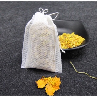 Combo 5 Túi 9x10cm lọc trà cà phê sữa hạt sữa chua thảo dược có dây rút dùng 1 lần