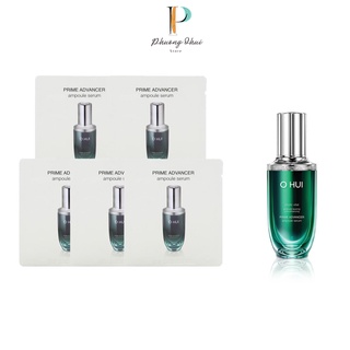 Tinh Chất Chống Lão Hóa Ohui Prime Advancer Ampoule Serum Cho Da Săn Chắc Sáng Rạng Ngời 1ml