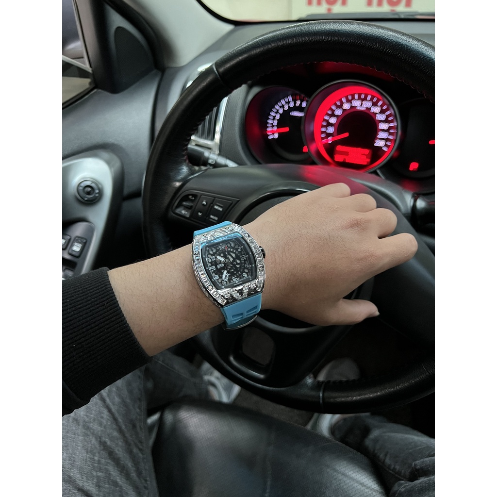 Đồng hồ Nam RM010 Đá Vuông JP new 2021.