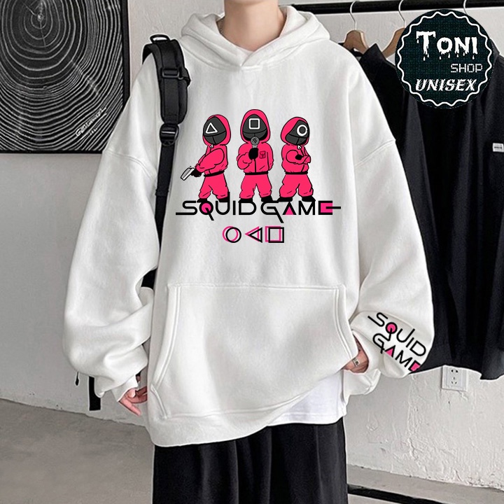 ÁO KHOÁC HOODIE Nỉ Bông Cao Cấp SQUID GAME (HD5000 - Full Size Full Màu)