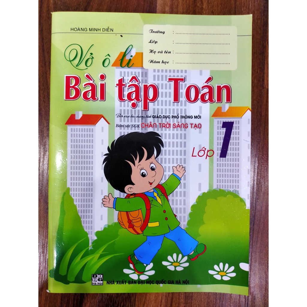Sách - Vở Ô Li Bài Tập Toán Lớp 1 - Bám Sát SGK Chân Trời Sáng Tạo - HAB