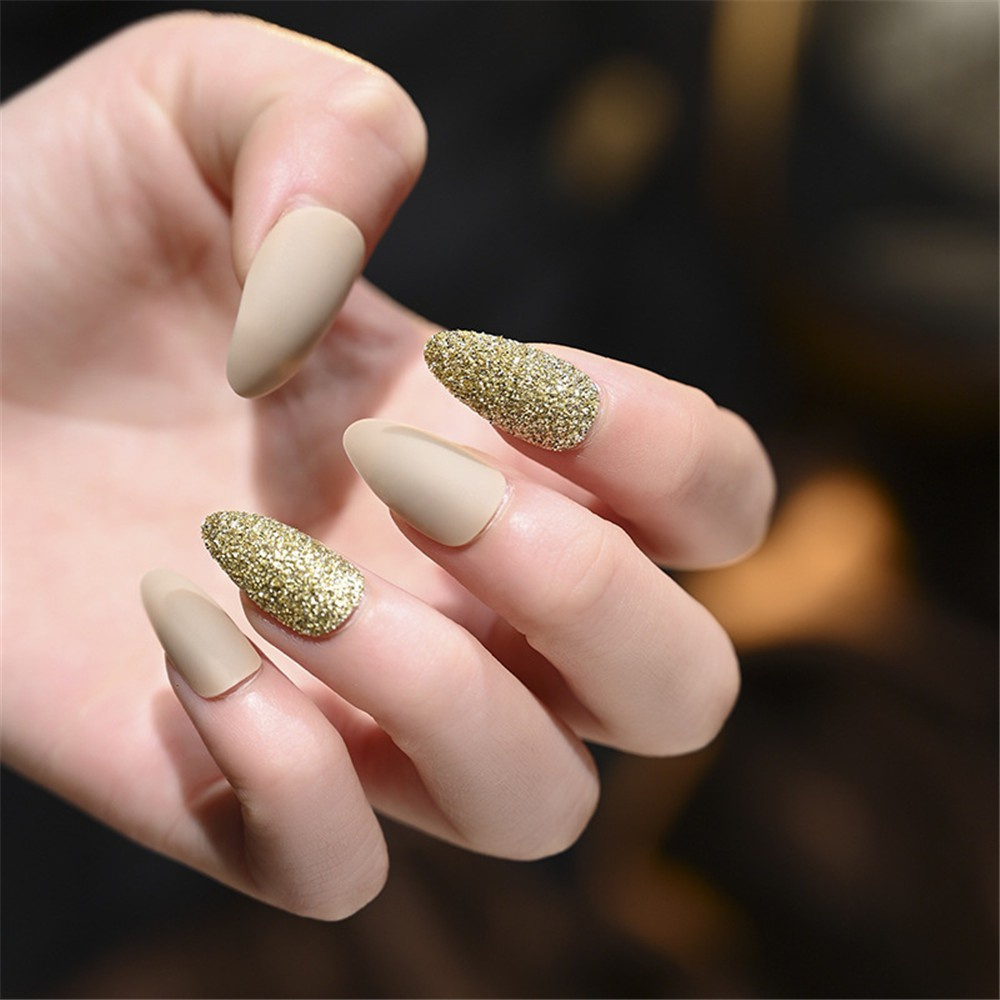 [Hàng mới về] Set 24 Móng Tay Giả Kèm Keo Dán Tiện Lợi