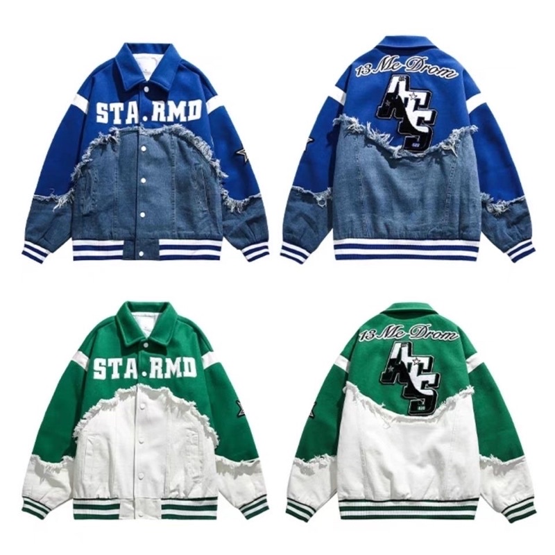 Áo bomber uzzang hàn quốc kiểu mới , chất nỉ dạ hàng thêu