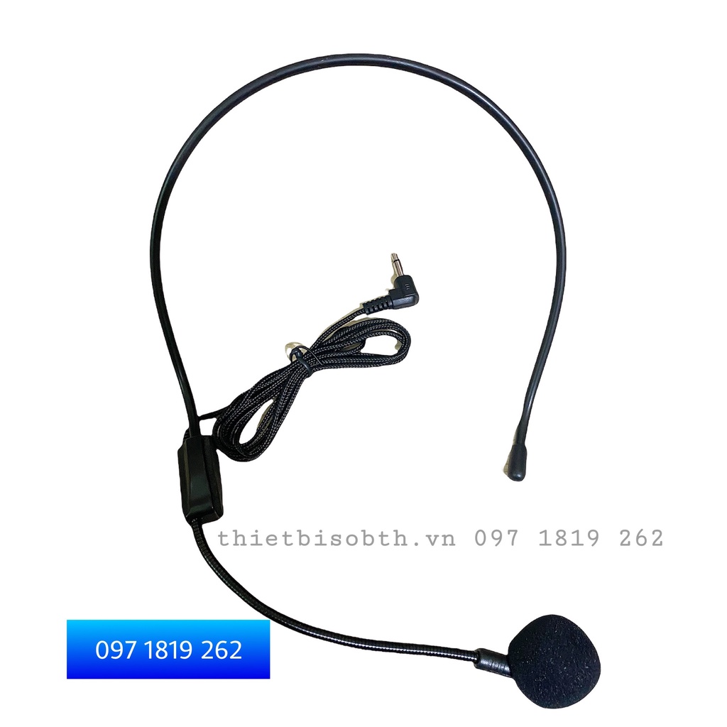 Mic Trợ Giảng Có Dây. Micro Quàng Tai Có Dây Cho Máy Trợ Giảng, Laptop