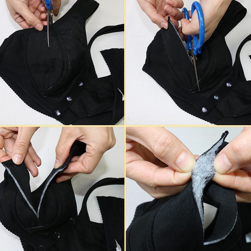 Áo Lót cotton Mềm Mại Cài Khóa Trước Không Gọng Thép Kích Thước 36-46 Cho Phụ Nữ Trung Niên