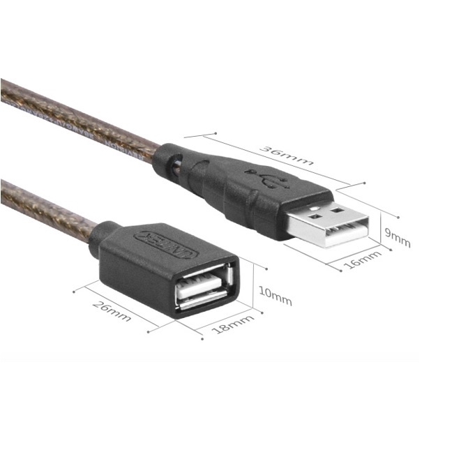 Cáp nối dài usb 1.8m Unitek Y-C416