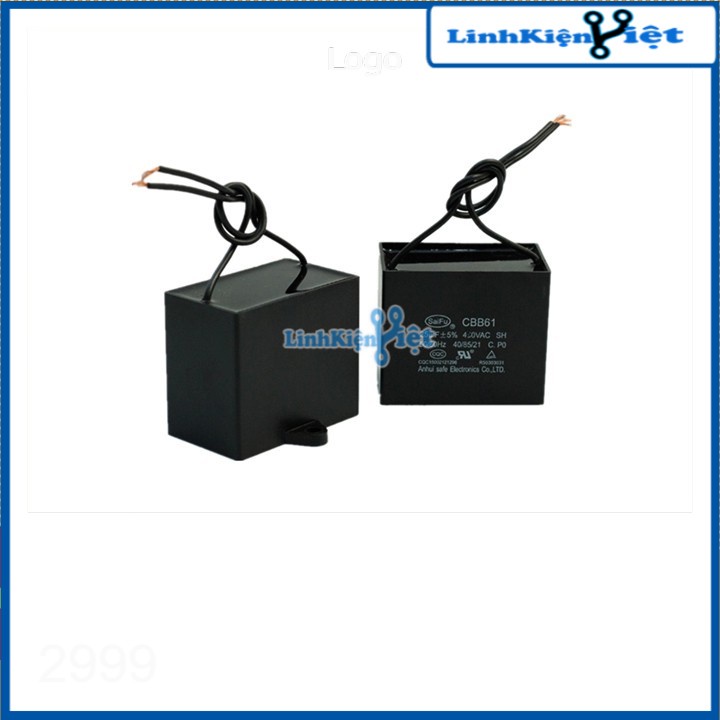 Tụ 2uF 400VAC - Tụ Quạt Bàn - Tụ Quạt Treo Tường