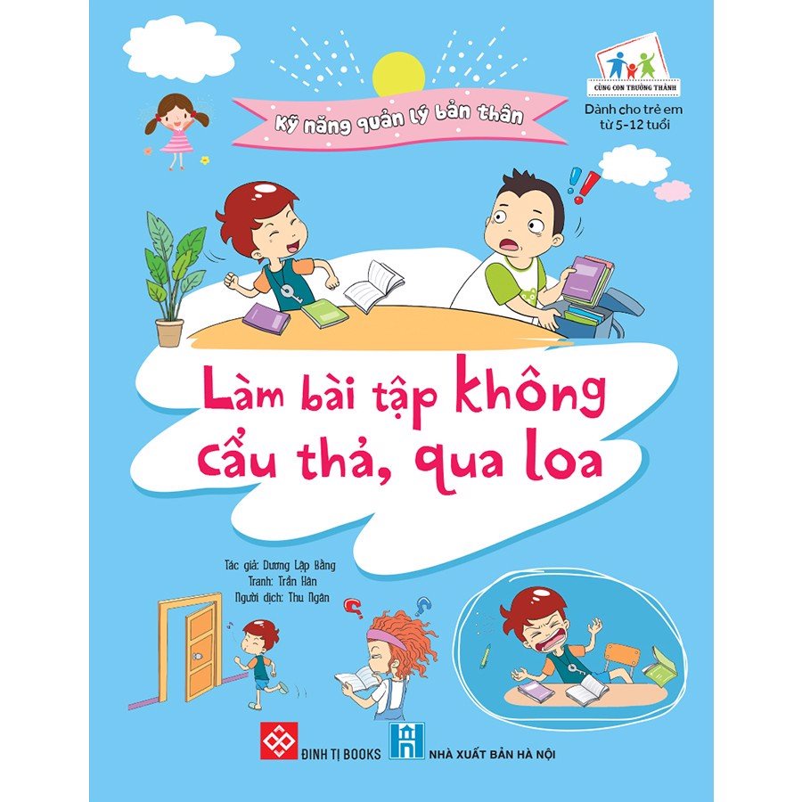 Sách - Kỹ năng quản lý bản thân- Làm bài tập không cẩu thả, qua loa