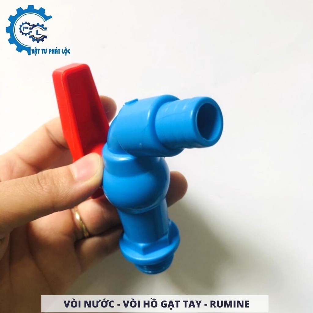 Vòi nước - Vòi hồ gạt tay – Rumine nhựa phi 21, 27