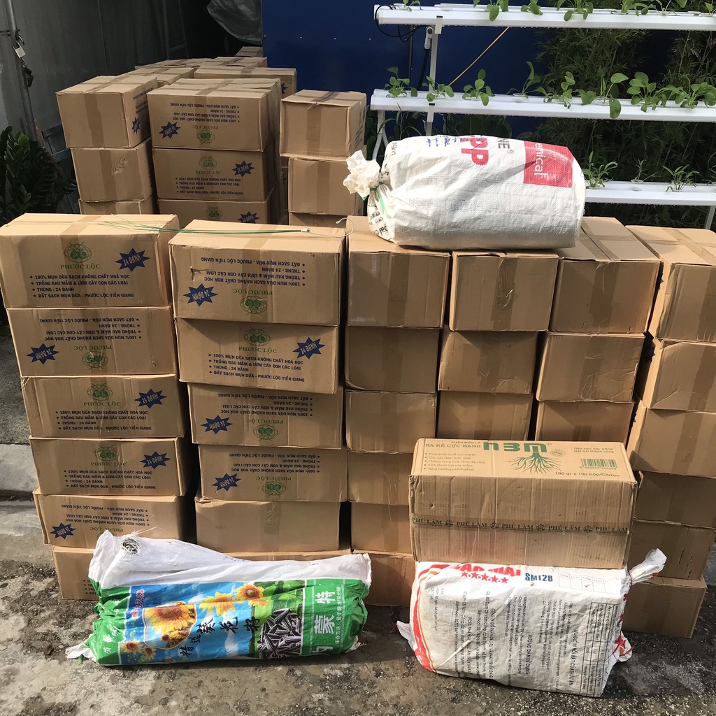 ĐẤT HỮU CƠ MỤN XƠ DỪA TRỒNG RAU,HOA CÂY CẢNH