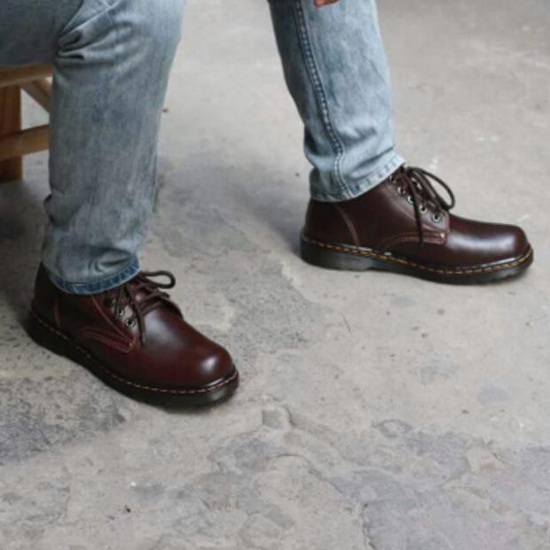 ( Fỏ Men ) Giày da cổ lửng Dr.martens sang trong - CC09 neu ₃