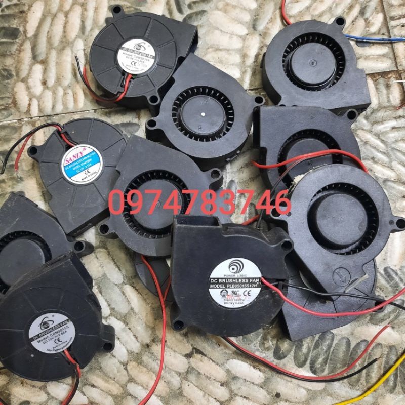 Quạt sò 5015 12VDC hàng mới và cũ các loại