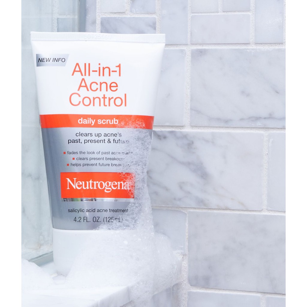 Sữa Rửa Mặt All In 1 Neutrogena Acne Control Daily Scrub (124ml) _ NTG002SRM