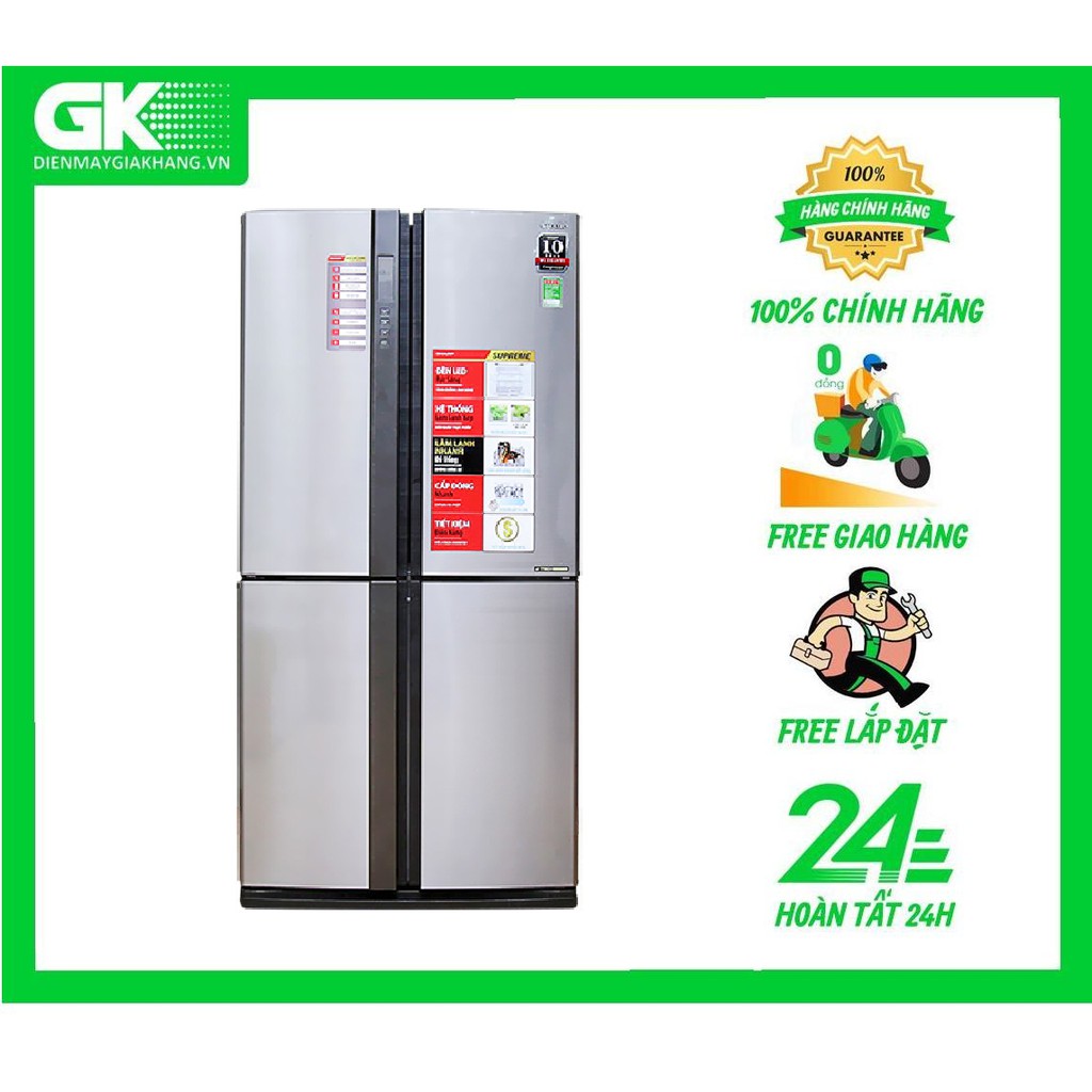 SJ-FX630V-ST - Tủ lạnh Sharp Inverter 626 lít FX630V