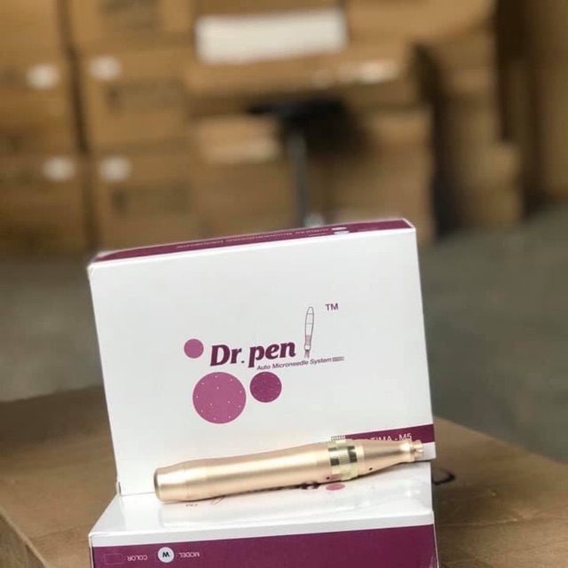 Máy dr pen tích điện ( máy vàng )