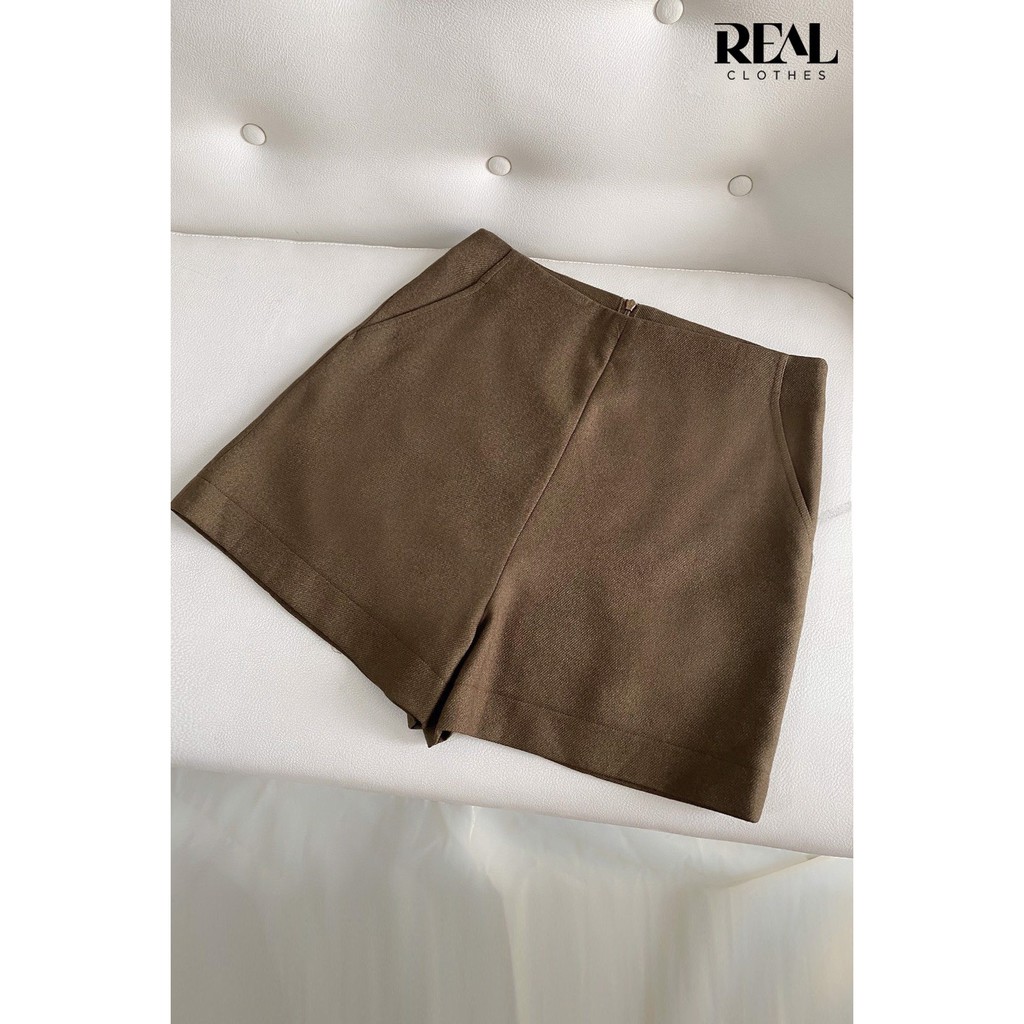 Quần short hè nâu đậm_REAL