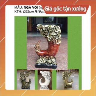 Bình hoa composite dáng ngà voi 💯BAO BỂ VỠ💯