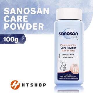 Phấn Rôm Sanosan Chiết Xuất Từ Quả Bơ Và Oliu Hữu Cơ 100g