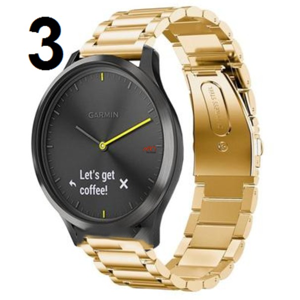 Dây đeo kim loại Garmin Vivomove HR KL03